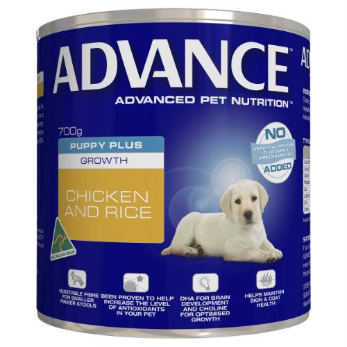 Advance Puppy Plus Growth Chicken Cans 12 x 700g