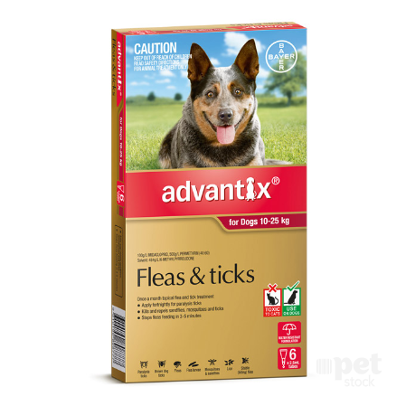 Advantix - Flea and Tick Treatment for Dogs 10kg - 25kg