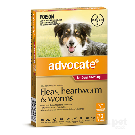 Advocate - Flea and Worm Treatment for Dogs 10kg - 25kg