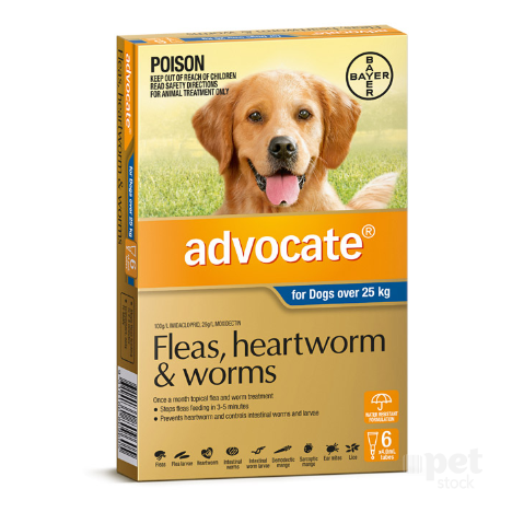 Advocate - Flea and Worm Treatment for Dogs 25kg+