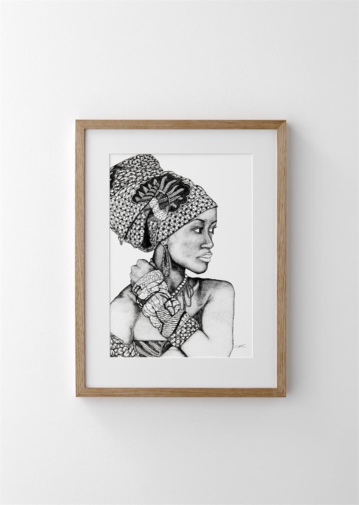 African Goddess Print