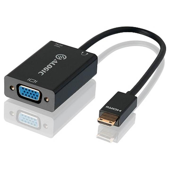 Alogic 15Cm Mini Hdmi To Vga Adapter With 3.5Mm Audio - Male To Female (Full Hd