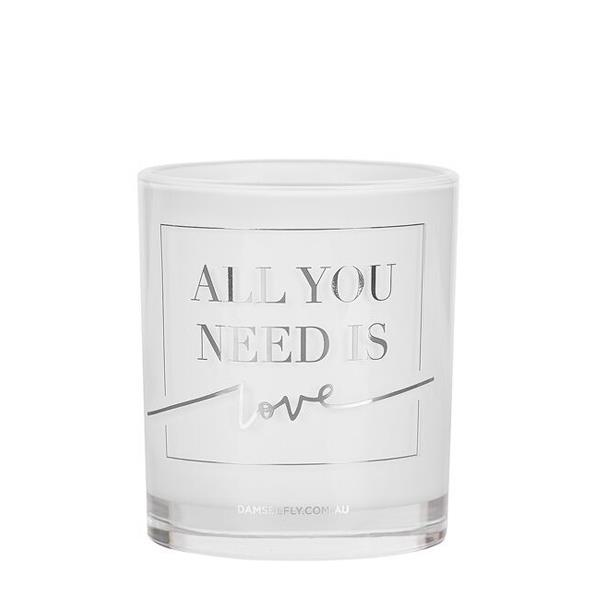 All You Need Is Love | LRG Candle | Silver