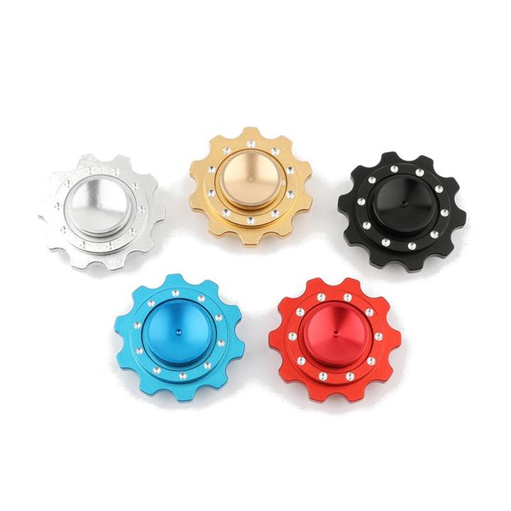 Aluminum Alloy Snowflake Shape Rotating Fidget Hand Spinner ADHD Autism Reduce Stress Toys