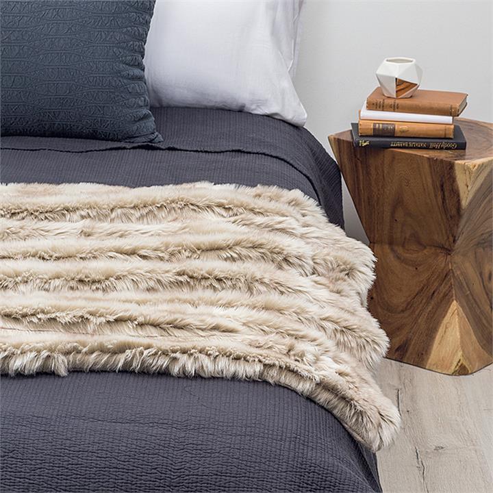 Animal Faux Fur Throw Angora 130 x 150cm