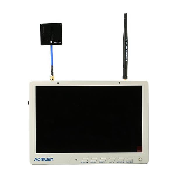 Aomway HD588 10 Inch 5.8G 40CH Diversity FPV HD Monitor 1920 x1200 with DVR Build in Battery For RC