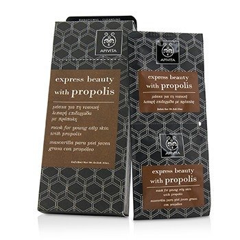 Apivita Express Beauty Mask For Young Oily Skin with Propolis (Box Slightly Damaged) 6x(2x8ml)