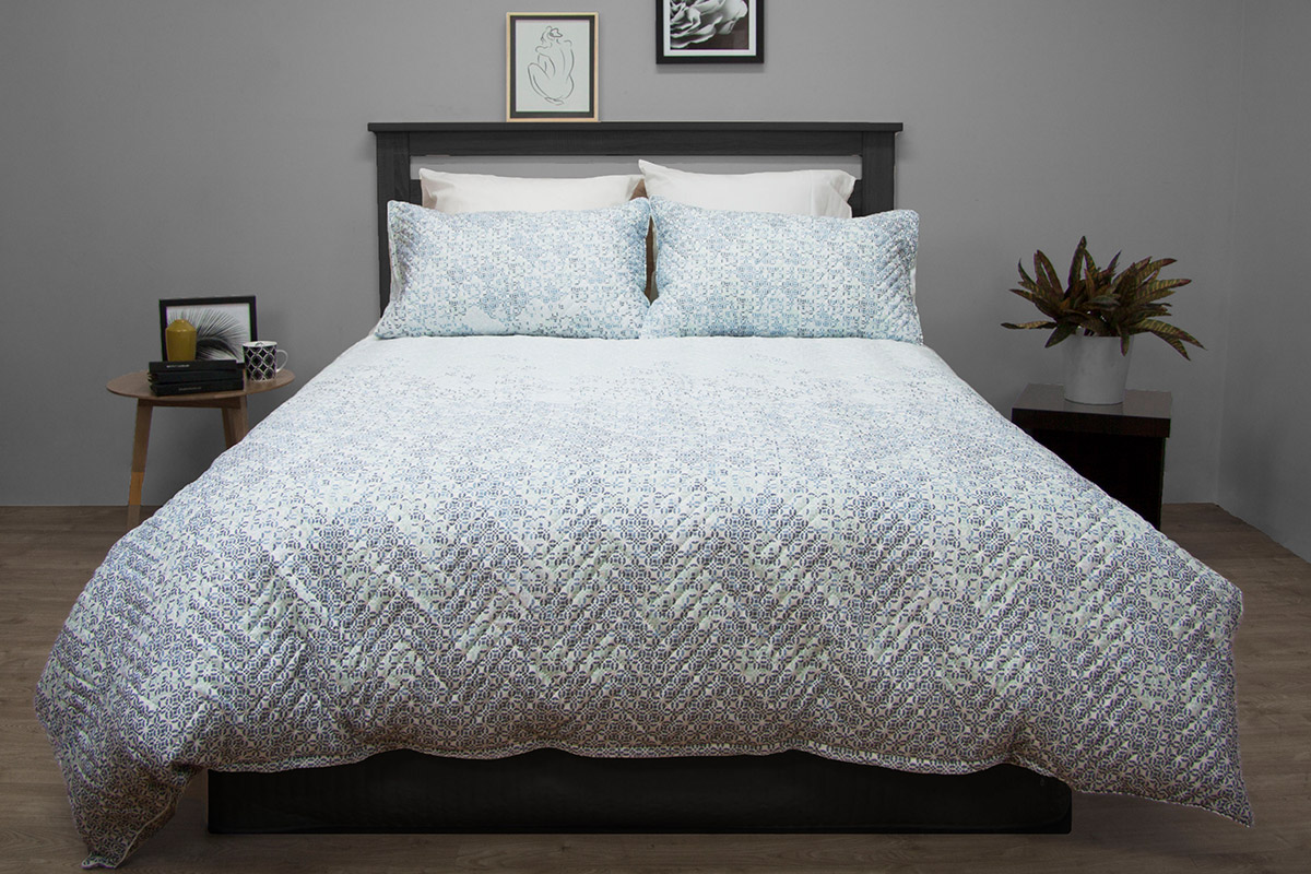 Ardor Boudoir Terrace Quilted Quilt Cover Set (Queen)