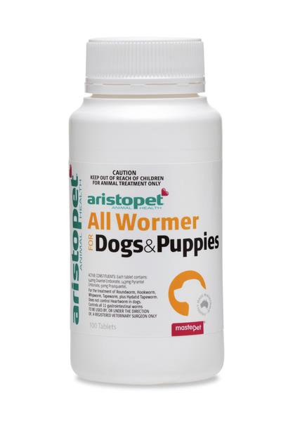 Aristopet All Wormer for Dogs & Puppies 100 pack