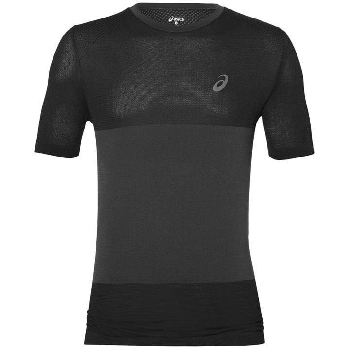 Asics Men's FuzeX Seamless Run T-Shirt - Dark Grey - XL - Grey