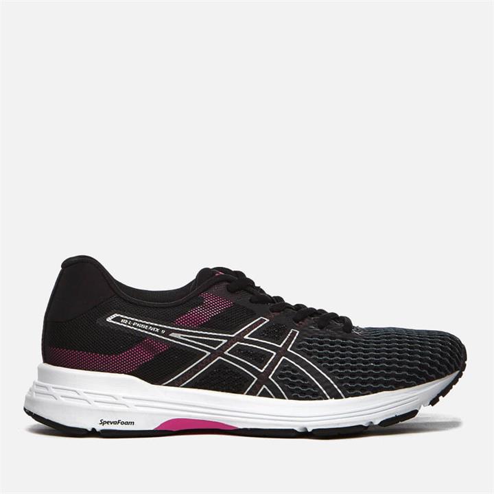 Asics Running Women's Gel-Phoenix 9 Trainers - Black/Silver/Fuchsia Red - UK 3 - Black