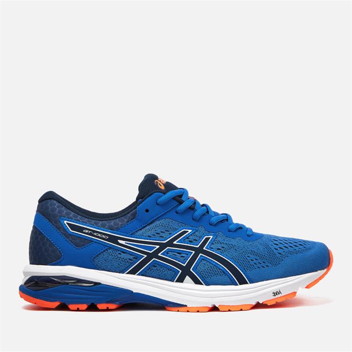 Asics Men's Running GT-1000 6 Trainers - Victoria Blue/Dark Blue/Shocking Orange - UK 8 - Blue