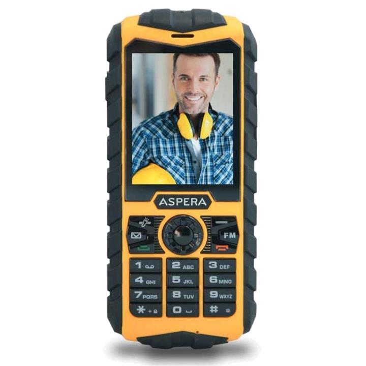 Aspera R25t IP68 512Mb 3G rugged - Yellow/Black (Australian Stock)