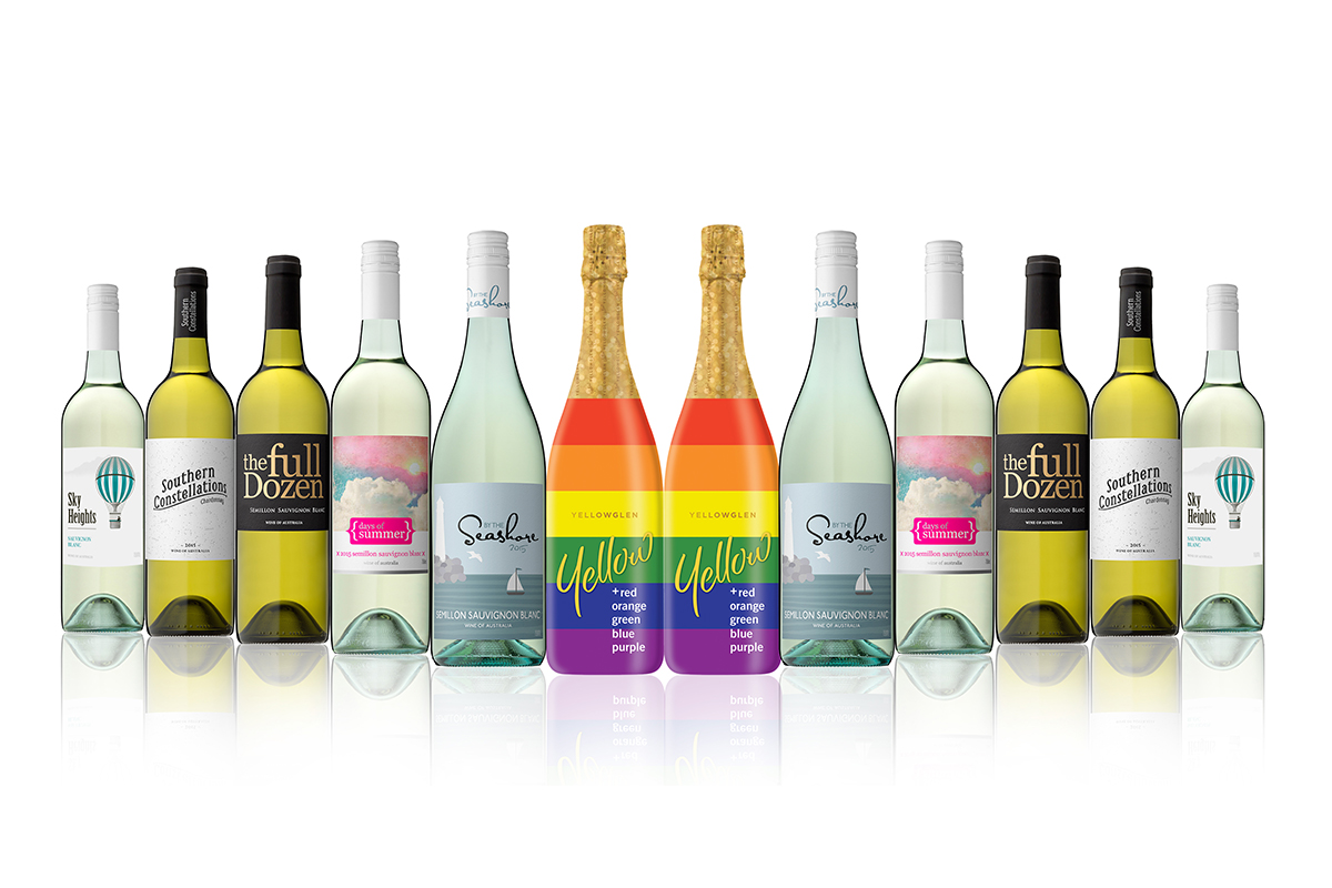 Australian Mixed White Carton Featuring Yellowglen Yellow Sparkling (12 Bottles)