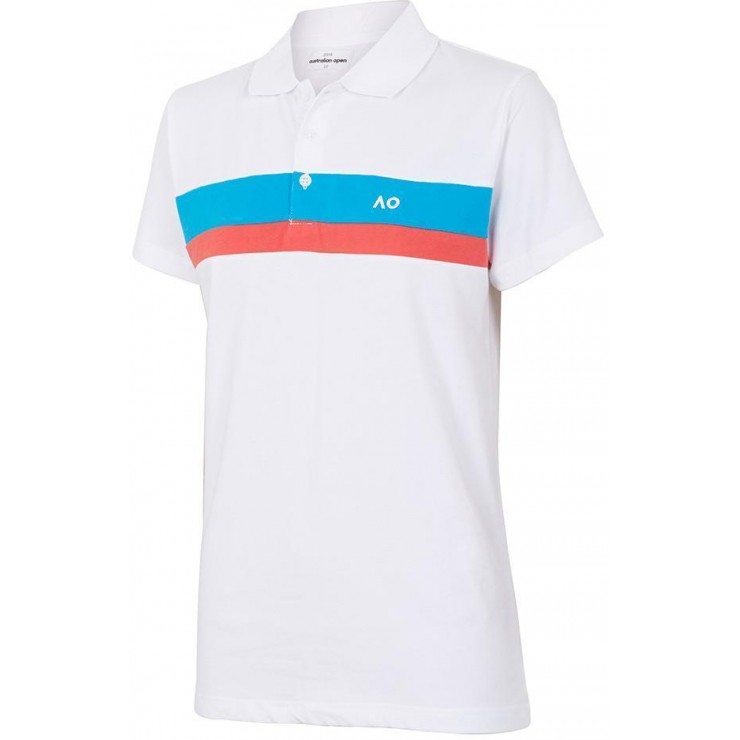 Australian Open 2018 Women's White Panel Polo Shirt