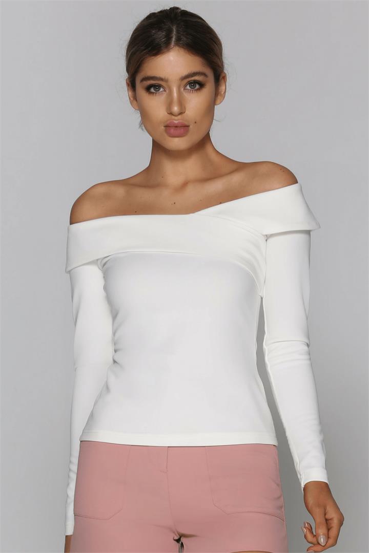 Avia Off The Shoulder Top in White