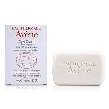 Avene Cold Cream Ultra Rich Cleansing Bar (For Dry & Very Dry Sensitive Skin) 100g/3.52oz