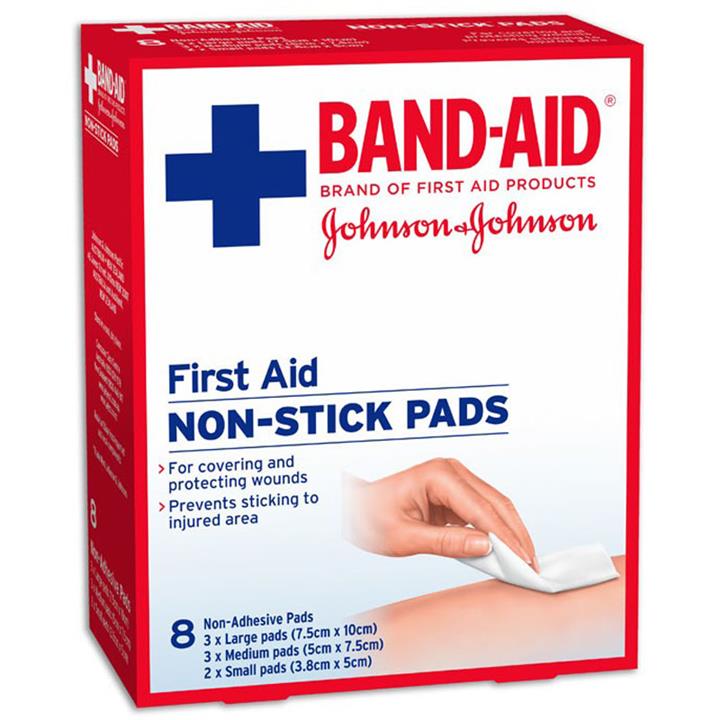 Band-Aid First Aid Non Stick Gauze Pads X 8