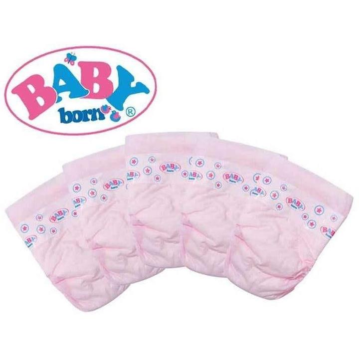 Baby Born Doll Nappies 5 Pack