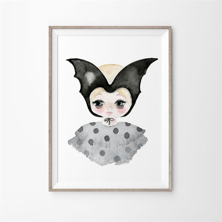 Bat Girl Art Print | Various Sizes