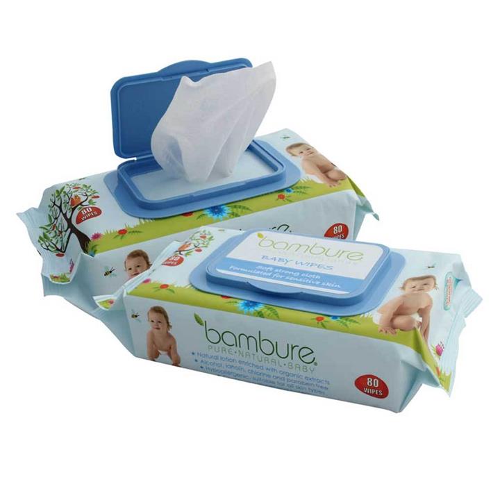 Bambure Natural Baby Wipes (80)