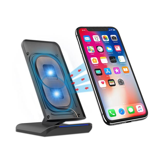 Bakeey Qi Wireless LED Light Fast Charger Desktop Holder For iPhone X 8 8Plus S9+S8 S7