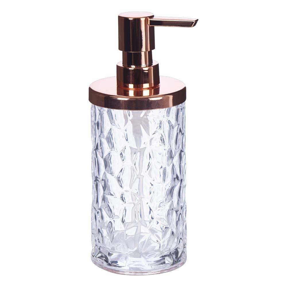 Bath By Ladelle Chloe Glass Soap Dispenser