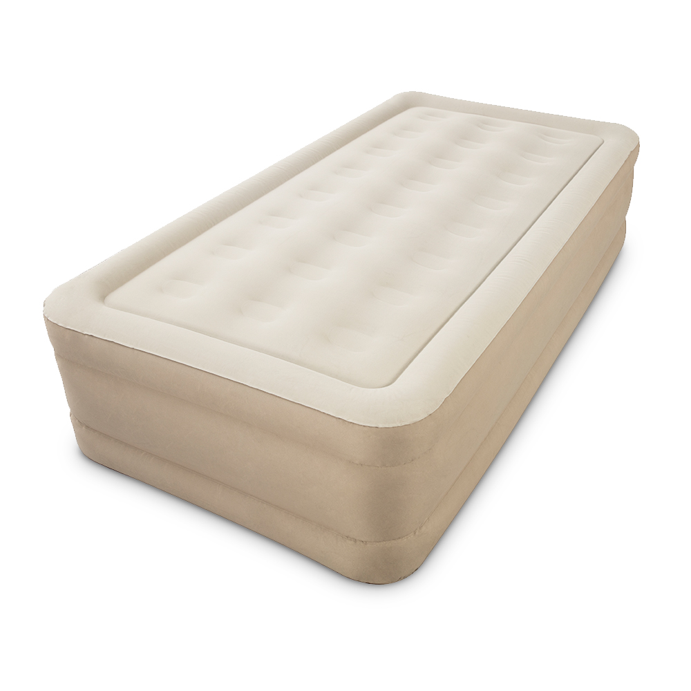 Bestway Inflatable Bed with Carry Bag (Beige/Queen)