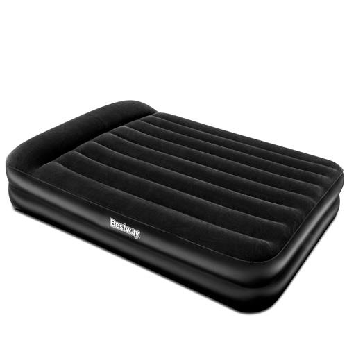 Bestway Air Mattress Inflatable Bed w/ Electric Pump Camping Guests Black Queen