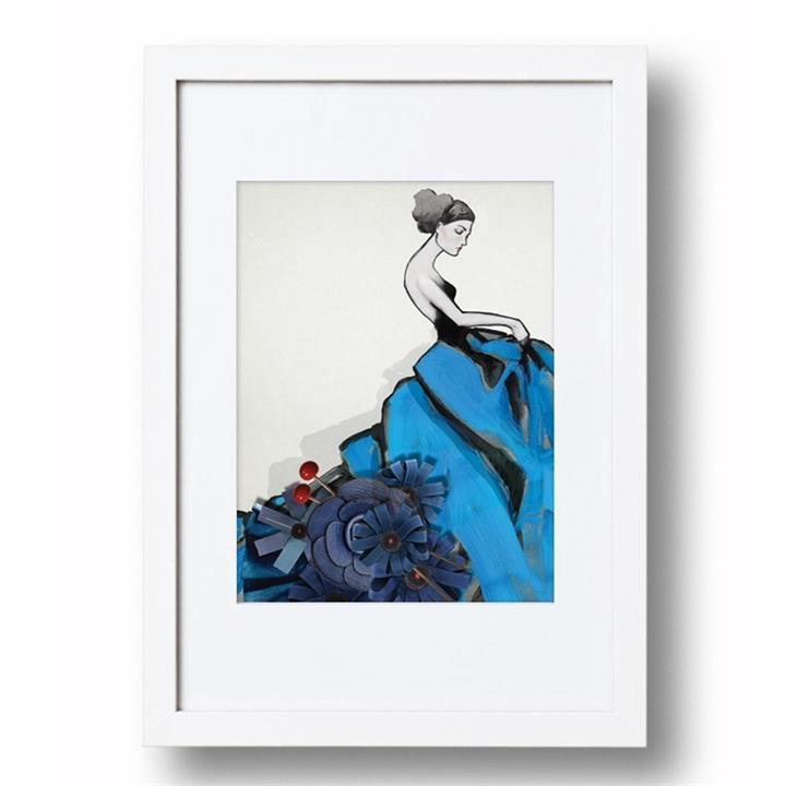 Bec Blue Girl | Signed Artist's Print | Various Sizes for Easy Framing