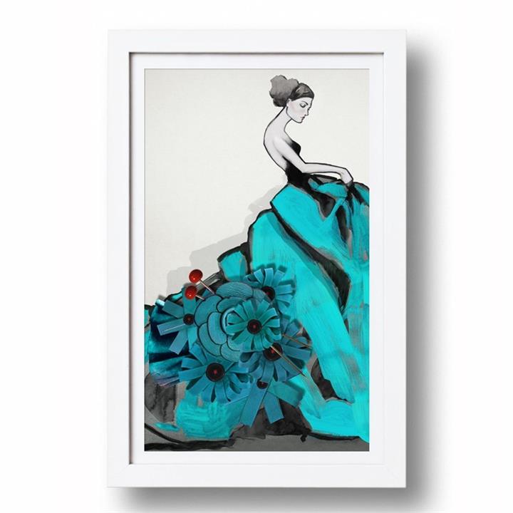 Bec Aqua Skirt Girl | Signed, limited edition | Full size print