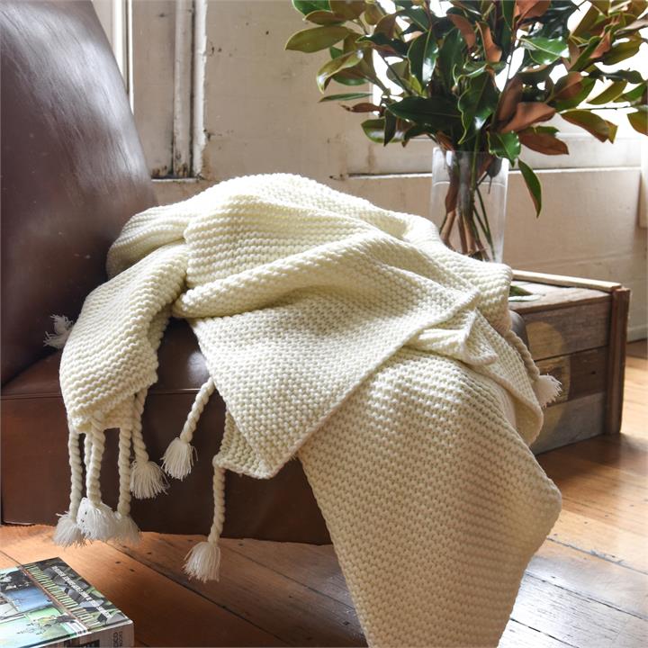 Belle Chunky Knit Throw | Various Colours