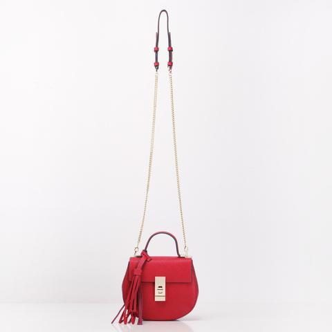 Belle & Bloom Designer NEW BELMORE Red Leather Cross Body Bag