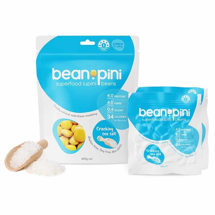 Beanopini Lupini Beans Sea Salt (2 x 100g)