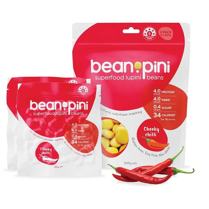 Beanopini Lupini Beans Chilli (2 x 100g)