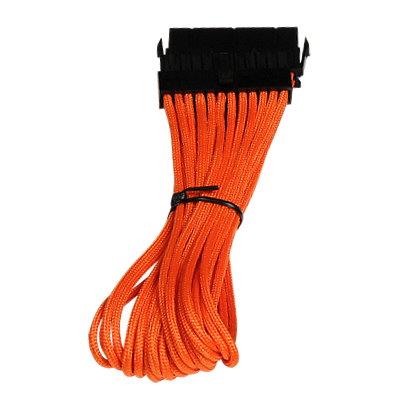 Bitfenix Orange Atx 24Pin Motherboard Sleeved Power Cable Extension