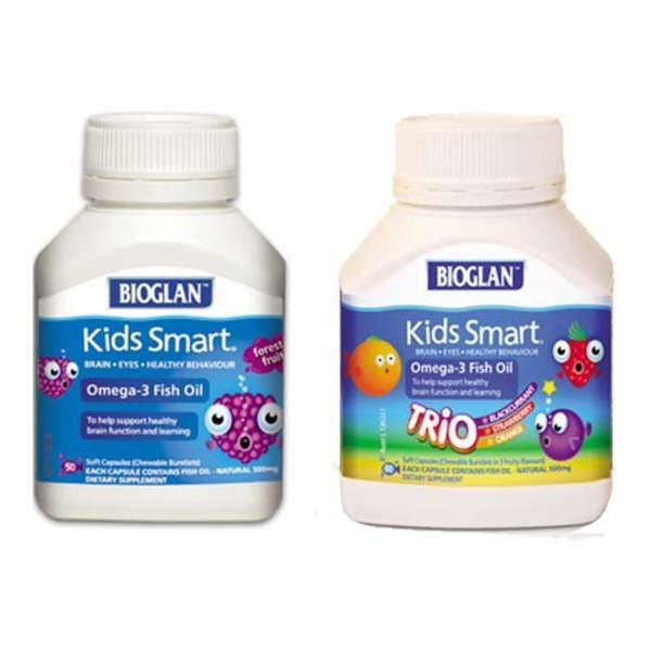 Bioglan Kids Smart Omega-3 Fish Oil 50 capsules - Forest fruit