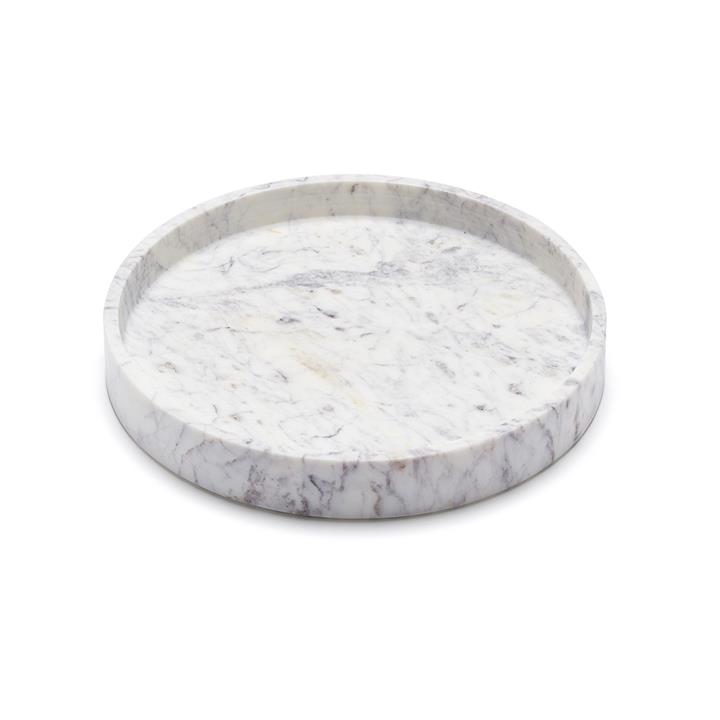 Big Basic Round Tray | Marble