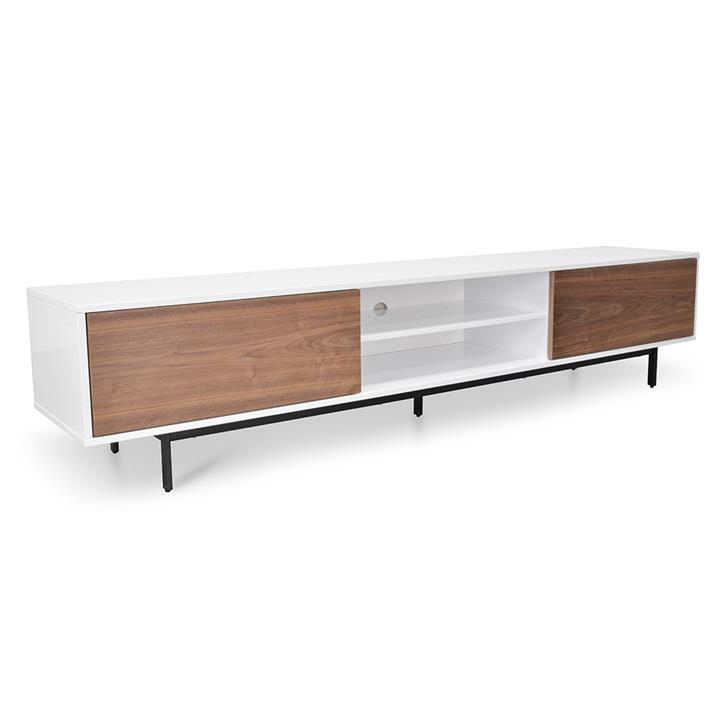 Blake 2.3m TV Entertainment Unit | Lowline | Walnut