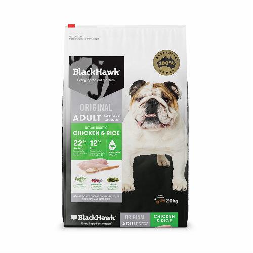 Black Hawk Dog Food Adult Chicken and Rice 20kg