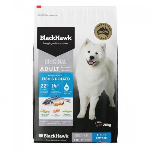 Black Hawk Dog Food Adult Fish and Potato 20kg