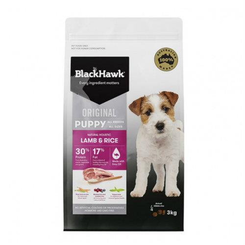 Black Hawk Dog Food Puppy Lamb and Rice 3kg