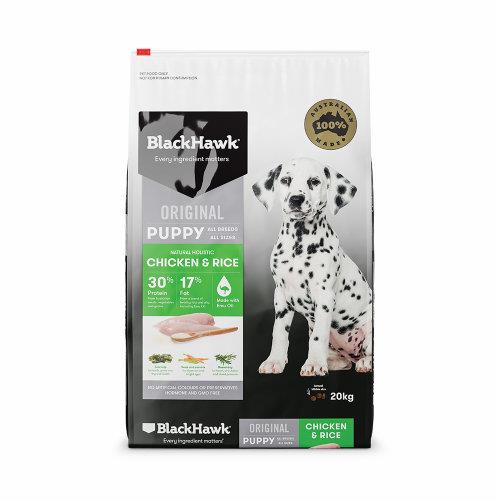 Black Hawk Dog Food Puppy Chicken and Rice 20kg