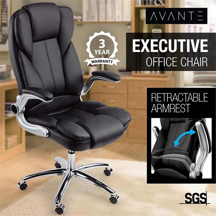 Black Faux Leather Executive Premium Office Chair