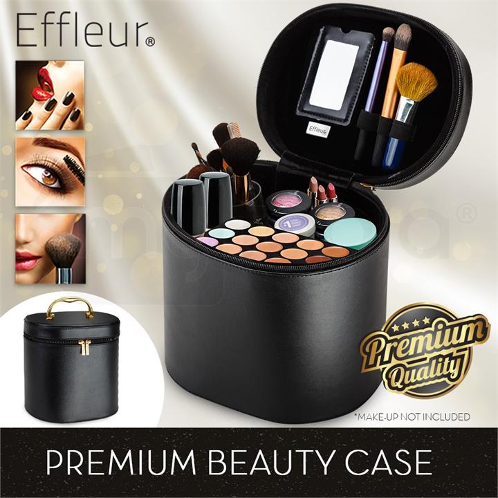 Black Oval Beauty MakeUp Case