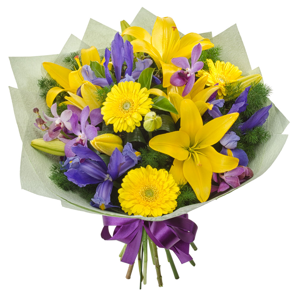 Bouquet of Bright Mixed Flowers