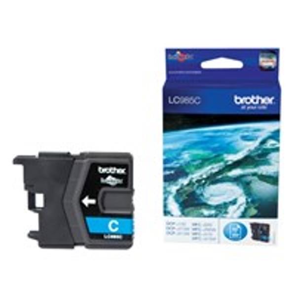 Brother LC-985C Ink Cartridge Cyan, 260 Pages, 5ml