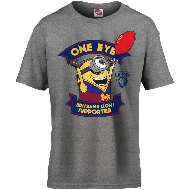 Brisbane Lions Kid's Minion Eye Tee