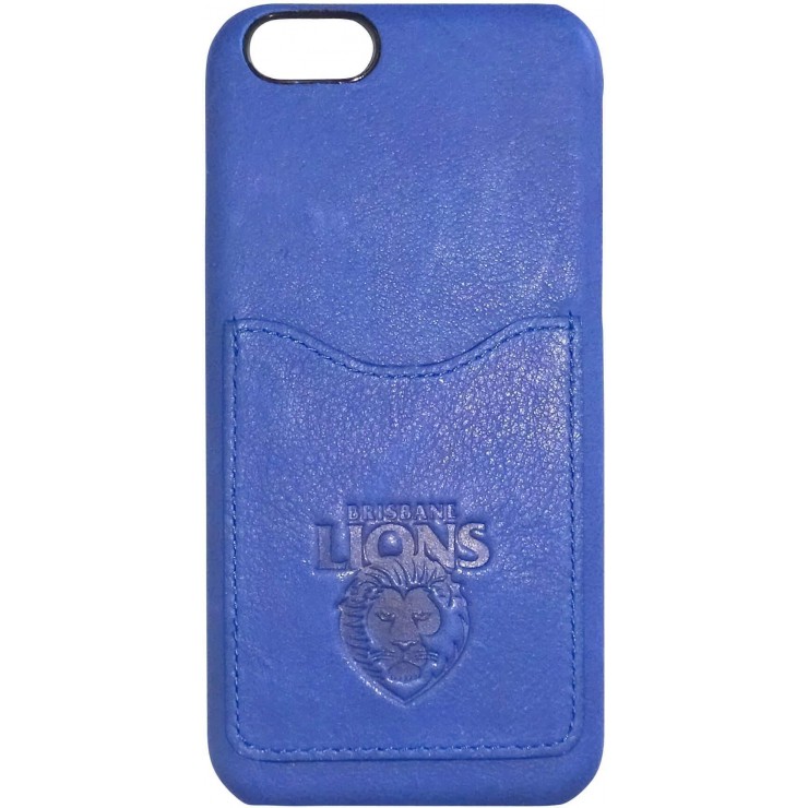 Brisbane Lions Genuine Leather iPhone Case