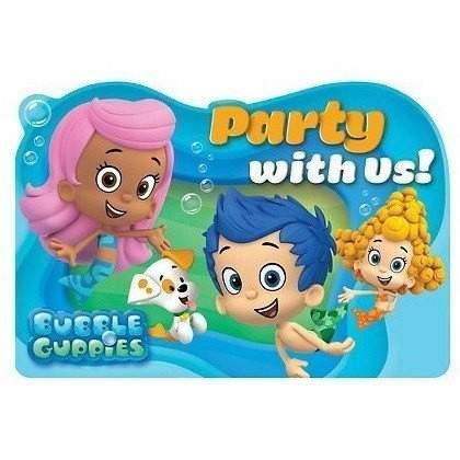 Bubble Guppies Party Invitations with Envelopes - Pack of 8